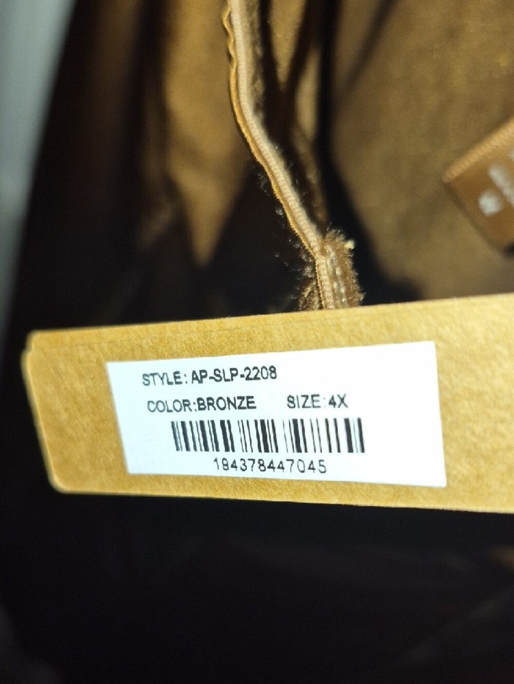 Skims 4x Corset Slip Dress in Bronze - Picture 4 of 4